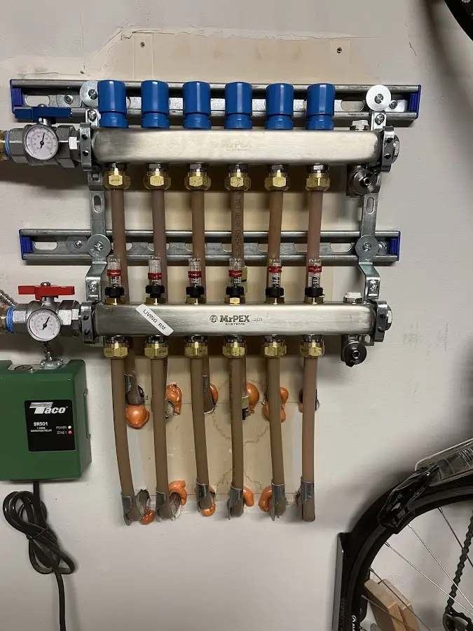 Plumber performing Gas Line Installation at a residential property in West Penn